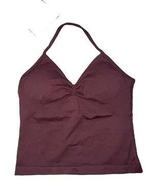 NWOT DFYNE Brown Impact Longline Strappy Tank Top SIZE Small (AZ9)